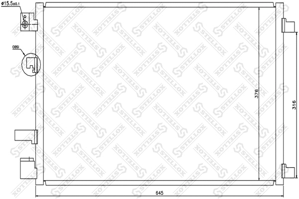 Condenser, air conditioning (10-45482-SX)