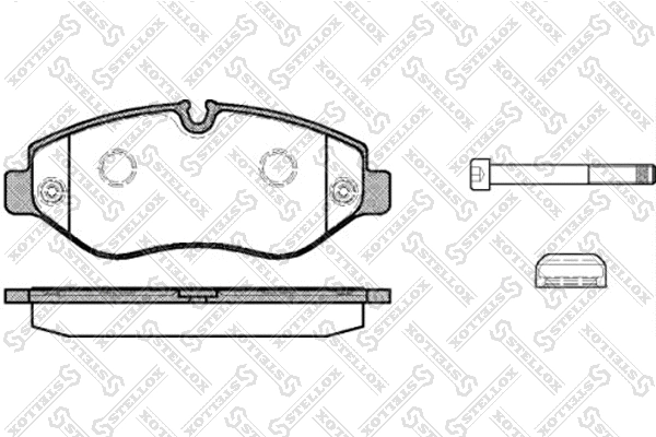 Brake Pad Set, disc brake (1256 000-SX)
