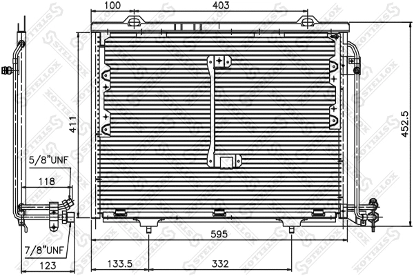 Condenser, air conditioning (10-45128-SX)