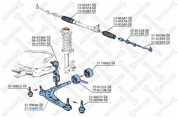 Control/Trailing Arm, wheel suspension