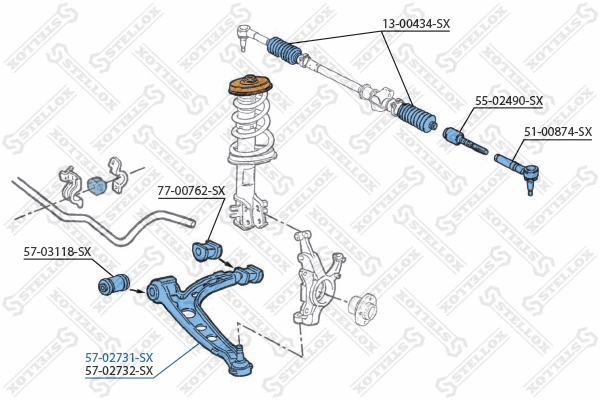 Control/Trailing Arm, wheel suspension