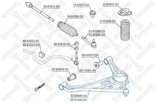 Control/Trailing Arm, wheel suspension