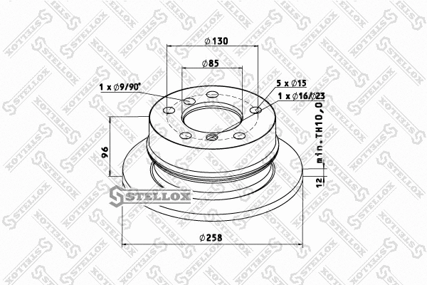 Brake Disc (85-00762-SX)