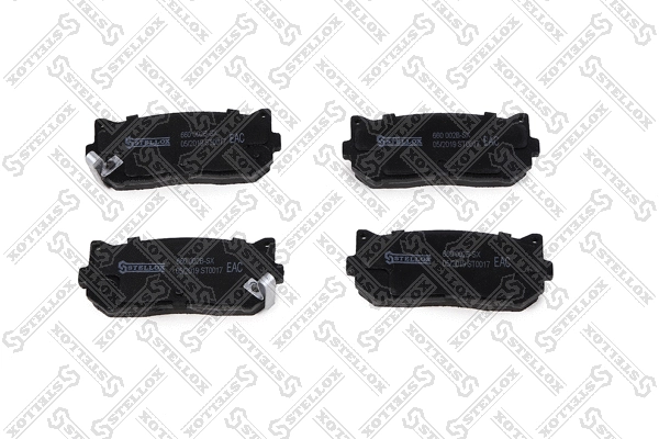 Brake Pad Set, disc brake (660 002B-SX)