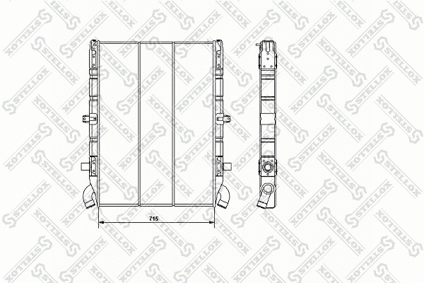 Radiator, engine cooling (81-03313-SX)