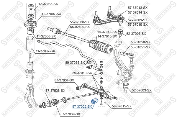 Mounting, control/trailing arm