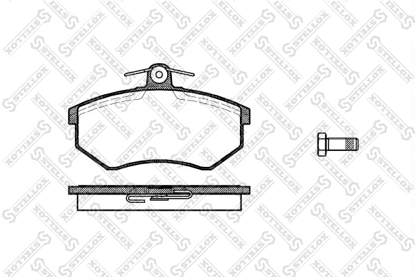 Brake Pad Set, disc brake (145 010-SX)