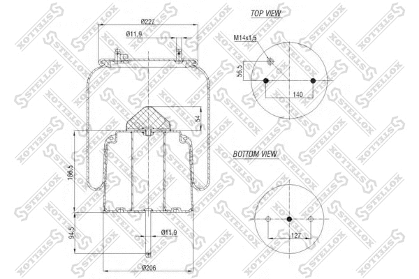 Bellow, air suspension