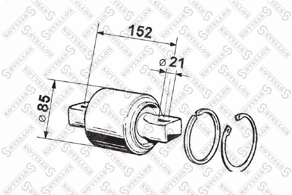 Repair Kit, control/trailing arm (84-12010-SX)