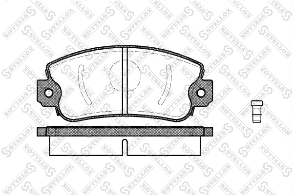 Brake Pad Set, disc brake (383 002-SX)