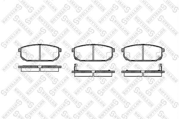 Brake Pad Set, disc brake (1053 002B-SX)