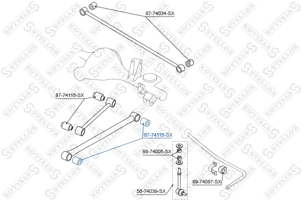 Mounting, control/trailing arm