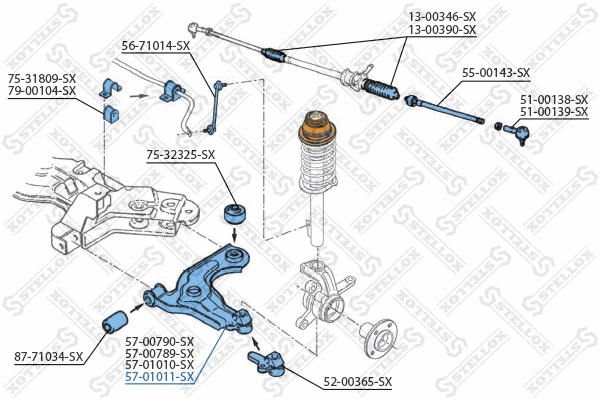 Control/Trailing Arm, wheel suspension