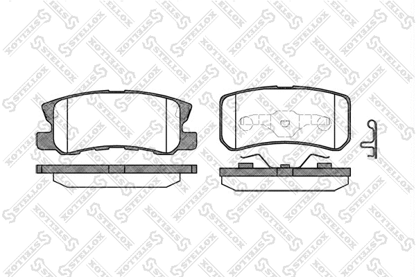 Brake Pad Set, disc brake (814 002B-SX)