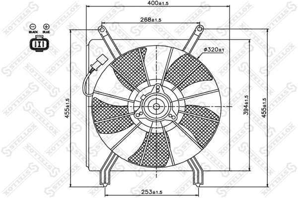 Fan, engine cooling (29-99418-SX)