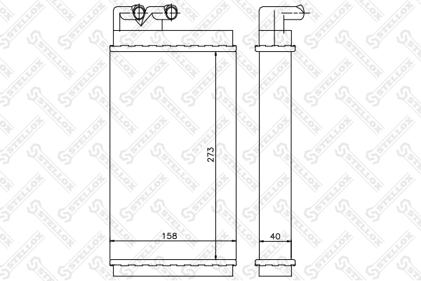 Heat Exchanger, interior heating (10-35001-SX)