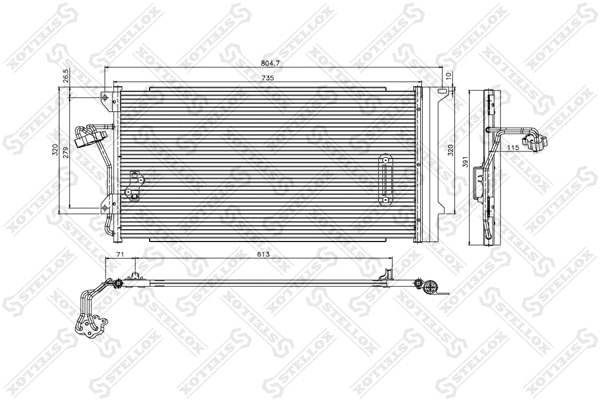 Condenser, air conditioning (10-45182-SX)