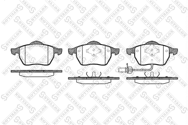Brake Pad Set, disc brake (401 011B-SX)