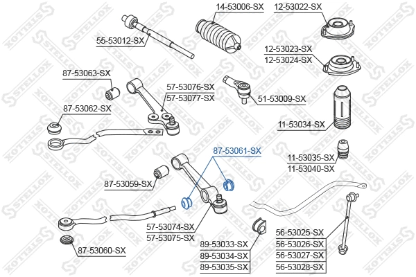 Mounting, control/trailing arm