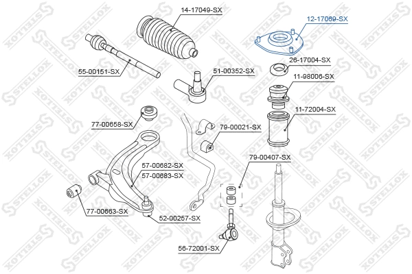 Suspension Strut Support Mount