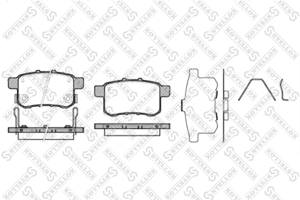Brake Pad Set, disc brake (1002 000-SX)