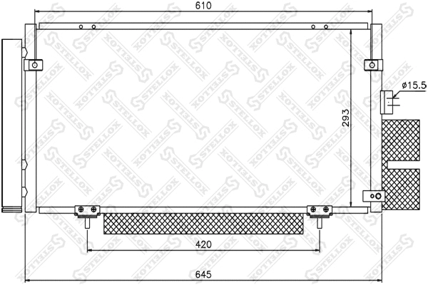 Condenser, air conditioning (10-45193-SX)
