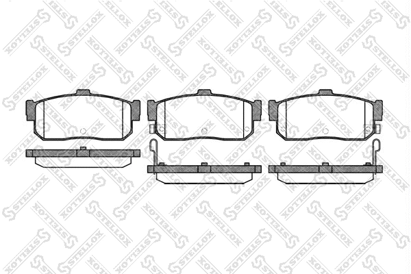 Brake Pad Set, disc brake (377 012-SX)
