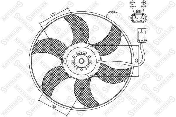 Fan, engine cooling (29-99308-SX)