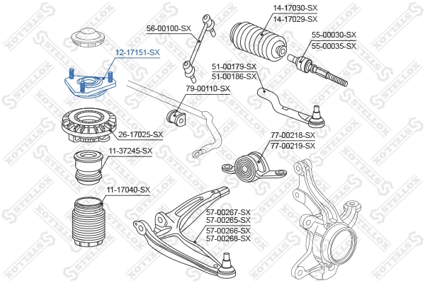Suspension Strut Support Mount