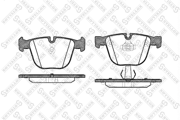 Brake Pad Set, disc brake (903 000-SX)