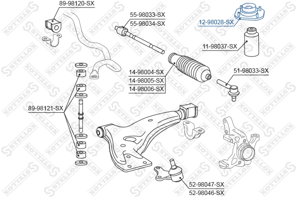 Suspension Strut Support Mount