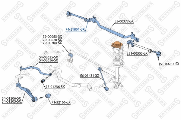 Bush, steering control arm