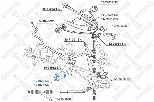 Mounting, control/trailing arm