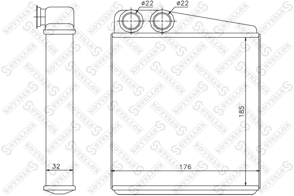 Heat Exchanger, interior heating (10-35117-SX)