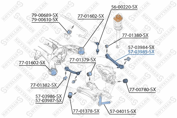 Control/Trailing Arm, wheel suspension