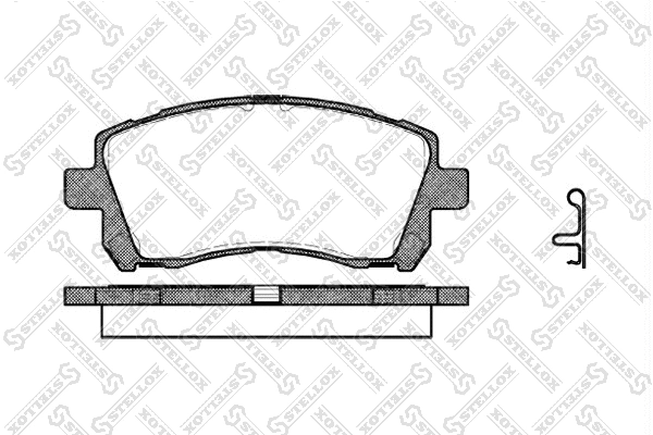 Brake Pad Set, disc brake (666 002L-SX)