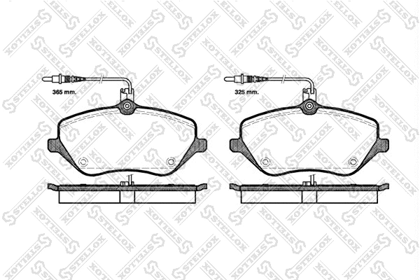 Brake Pad Set, disc brake (1112 004-SX)