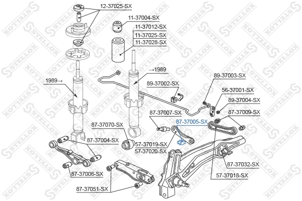 Mounting, control/trailing arm