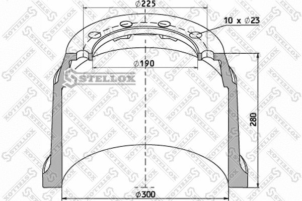 Brake Drum (85-00004-SX)