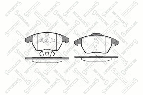 Brake Pad Set, disc brake (1041 010-SX)