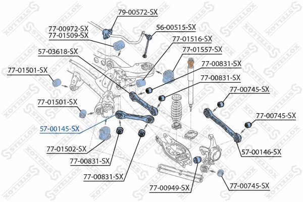 Control/Trailing Arm, wheel suspension