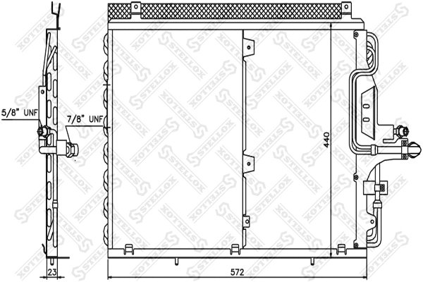 Condenser, air conditioning (10-45318-SX)