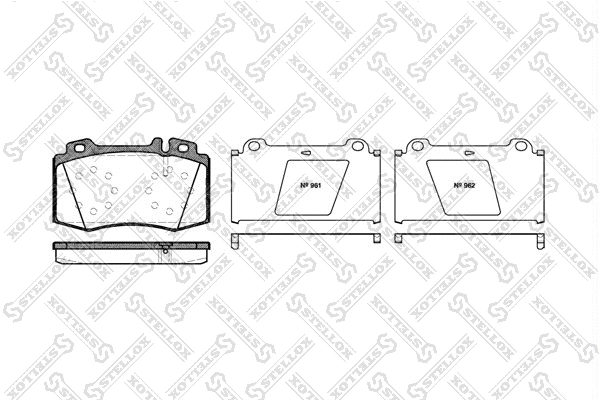 Brake Pad Set, disc brake (780 000B-SX)