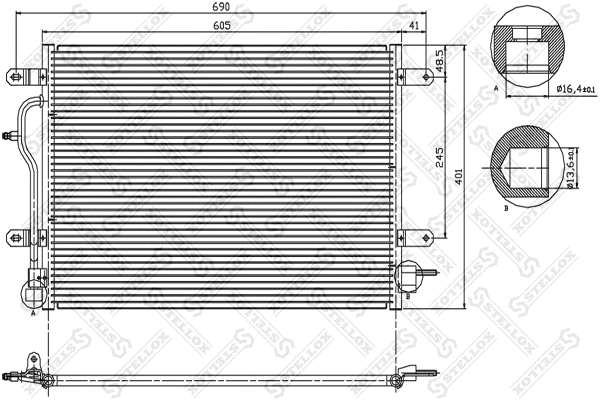 Condenser, air conditioning (10-45071-SX)