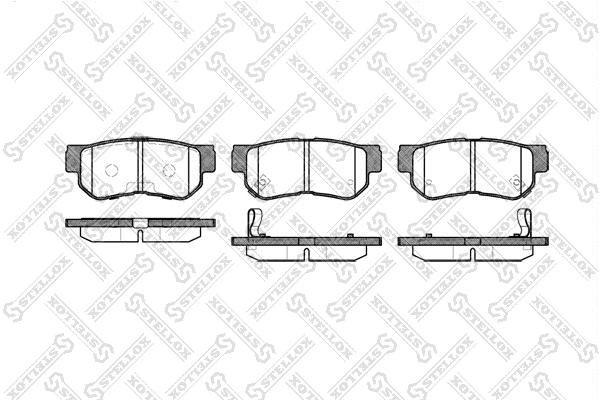 Brake Pad Set, disc brake (757 012B-SX)