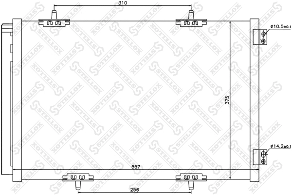 Condenser, air conditioning (10-45632-SX)