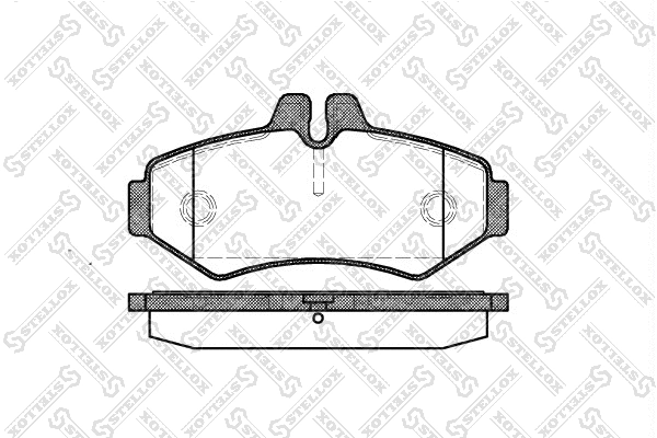 Brake Pad Set, disc brake (744 000B-SX)