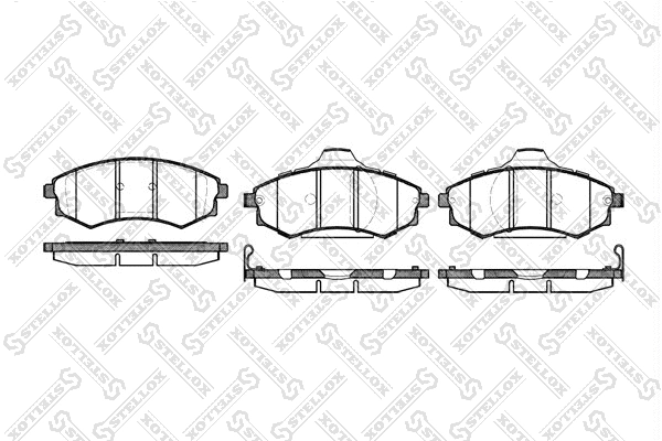 Brake Pad Set, disc brake (329 092-SX)