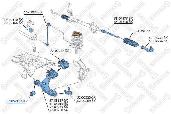 Mounting, control/trailing arm