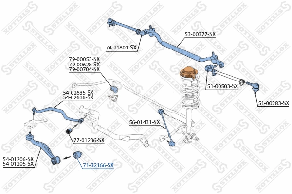 Mounting, control/trailing arm